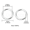 Iron Open Jump Rings IFIN-YW0001-41S-4