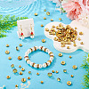 300Pcs 3 Styles Rondelle Brass Rhinestone Spacer Beads RB-TA0001-33G-7