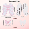 12Pcs 2 Styles Bowknot Polyester Iron on/Sew on Patches DIY-CY0001-15-2