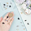 18 Sets 3 Colors 201 Stainless Steel Snap Clasps STAS-UN0045-77-3