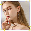 60Pcs 2 Colors 304 Stainless Steel Earring Hooks STAS-SC0010-73-7