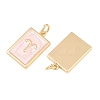 Brass Enamel Pendants KK-CBA62C2-01E-2
