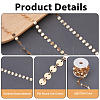 6M Brass Flat Round Link Chains CHC-HS0001-01KCG-4