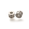 Rack Plating Clear Brass Micro Pave Cubic Zirconia Beads KK-H508-21P-1