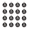 Platinum Plated Alloy Charms ENAM-S118-02B-P-2