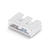 Alloy Slide Charms ALRI-WH0005-09E-P-2