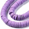 Flat Round Handmade Polymer Clay Beads CLAY-R067-10mm-01-3