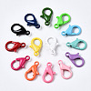 Spray Painted Eco-Friendly Alloy Lobster Claw Clasps X-PALLOY-T080-06E-NR-2