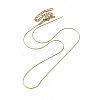 Ion Plating(IP) 304 Stainless Steel Boston Link Chain Necklaces NJEW-G097-06G-1