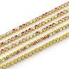 Nickel Free Raw(Unplated) Brass Rhinestone Strass Chains CHC-R119-S6-14C-1-1