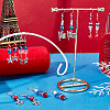 Independence Day Theme Drop Earring DIY Making Kit DIY-SC0018-27-5