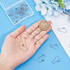 30Pcs 304 Stainless Steel Hoop Earrings Findings STAS-UN0049-86-2