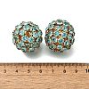 Brass Rhinestone Beads KK-D295-07G-01-2