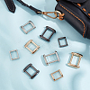 18Pcs 9 Style Zinc Alloy Rectangle Buckle Ring DIY-WR0002-59-4