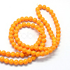 Baking Paint Glass Round Bead Strands X-DGLA-Q020-8mm-12-3