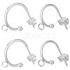 20Pcs 2 Size 304 Stainless Steel Ring Stud Earrings Findings STAS-BBC0004-71-1