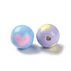 Two Tone Opaque Acrylic Beads SACR-I005-07B-2