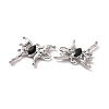 Rack Plating Alloy Connector Charms FIND-I037-19P-01-3