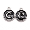 Platinum Plated Alloy Charms ENAM-S118-02C-P-1