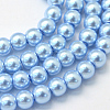 Baking Paint Glass Pearl Bead Strands HY-Q003-3mm-24-1