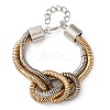 Iron Shake Chain Knotted Bracelets for Women BJEW-U042-01GP-2
