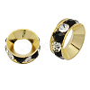 Brass Rhinestone Spacer Beads RB-A020-10mm-37G-1