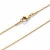 PVD Vacuum Plating 304 Stainless Steel Boston Link Chain Necklace NJEW-S420-005C-G-2