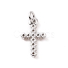 Brass Micro Pave Cubic Zirconia Charms KK-C012-43P-2