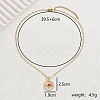 Brass Micro Pave Cubic Zircon Flower Pendant Necklaces for Women GH1932-1-2