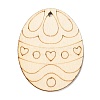 DIY Crafts Easter Egg Shape Cutouts Pendants AJEW-P087-B01-03-3