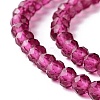 Transparent Glass Beads Strands X-GLAA-C019-01B-02-3
