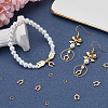 10Pcs Brass Micro Pave Clear Cubic Zirconia Charms KK-CN0002-85-4