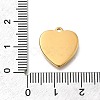 304 Stainless Steel Rhinestone Pendants STAS-R159-55G-03-3