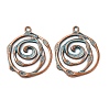 Tibetan Style Alloy Pendants X-FIND-B055-02M-1