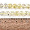 Crackle Transparent Glass Beads Strands GLAA-N063-10mm-08-2