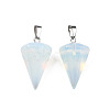 Cone/Spike/Pendulum Opalite Stone Pendants G-R278-85-3