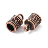 Tibetan Style Alloy Cord Ends TIBE-090-R-NR-3