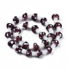 Mushroom Handmade Lampwork Beads Strands LAMP-R116-23-2