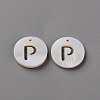 Natural Freshwater Shell Pendants SHEL-Q311-008P-1