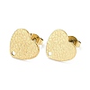 Ion Plating(IP) 304 Stainless Steel Stud Earring Findings STAS-I183-08B-G-2