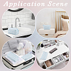 2Pcs 2 Styles Portable Travel Polyester Cosmetic Zipper Storage Clutch Bags ABAG-CY0001-01A-4