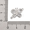 Brass Pave Clear Cubic Zirconia Connector Charms KK-Z066-09P-3