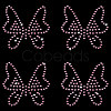 Butterfly Hotfix Glass Rhinestone DIY-WH0453-71A-01-1