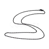 304 Stainless Steel Cable Chain Necklace for Men Women NJEW-K245-024E-1