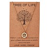 Clear Cubic Zirconia Tree of Life Pendant Necklace JN1048A-1