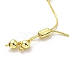 Rack Plating Brass Round Bead Slider Bracelets for Women LS-BJEW-M232-01G-B-4
