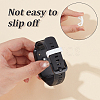30Pcs 3 Styles Rectangle Silicone Retainer Buckle Holder Watchbands Retaining Hoop Replacement Watch Strap Clasp FIND-CN0002-39B-5