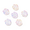 Opaque Acrylic Flower Cabochons MACR-C009-09-1