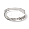 Non-Tarnish Cross 304 Stainless Steel Hollow Hinged Bangles for Women BJEW-I315-20P-2