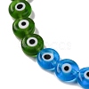 Chakra Theme Handmade Evil Eye Lampwork Beads Strands LAMP-G164-07B-3